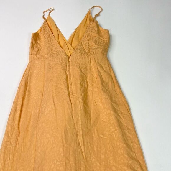 Lovers+Friends Wrap Dress Womens Medium Tangerine Orange Gelina Drop Waist NWT - Picture 11 of 16